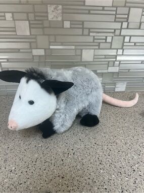 Bass Pro Shops Gray and Pink Plush Opossum